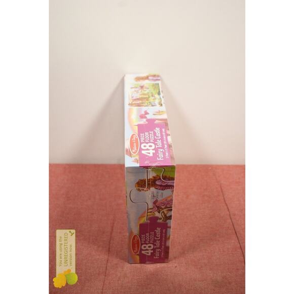 Melissa And Doug Fairy Tale Castle Jumbo Floor Puzzle 48pc - Picture 2 of 3